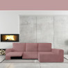 Funda para chaise longue de brazo largo derecho Eysa JAZ Rosa 180 x 12