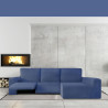 Funda para chaise longue de brazo largo derecho Eysa JAZ Azul 180 x 12