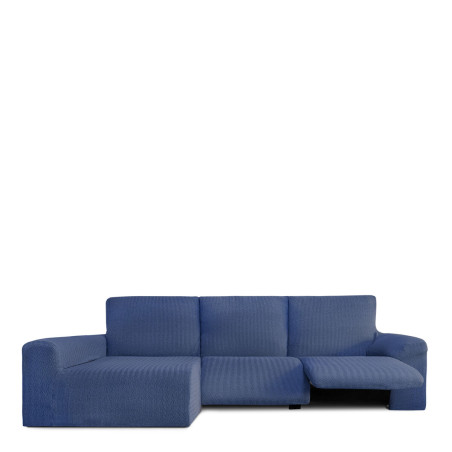 Funda para chaise longue de brazo largo izquierdo Eysa JAZ Azul 180 x