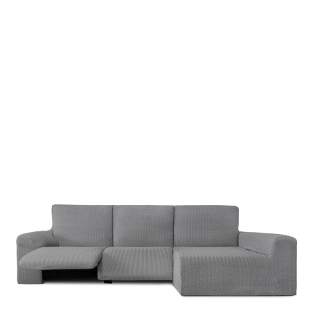 Funda para chaise longue de brazo largo derecho Eysa JAZ Gris 180 x 12