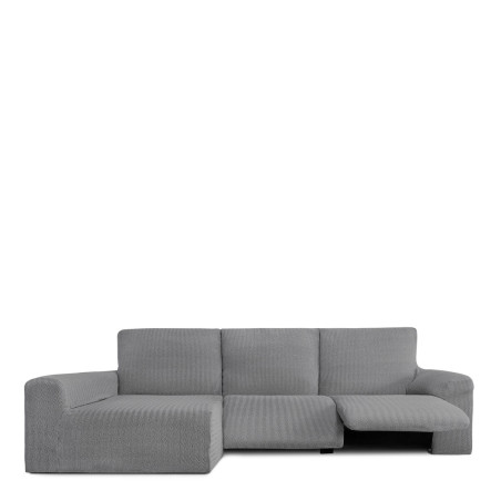Funda para chaise longue de brazo largo izquierdo Eysa JAZ Gris 180 x