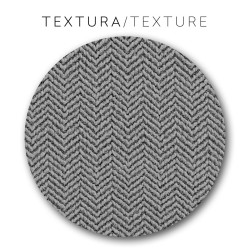Funda para chaise longue de brazo largo izquierdo Eysa JAZ Gris 180 x