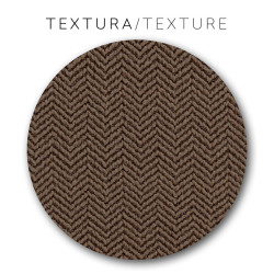 Funda para chaise longue de brazo largo izquierdo Eysa JAZ Marrón 180