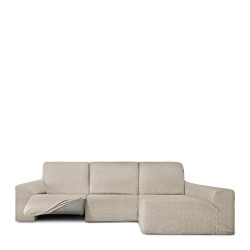 Funda para chaise longue de brazo largo derecho Eysa ROC Blanco 180 x
