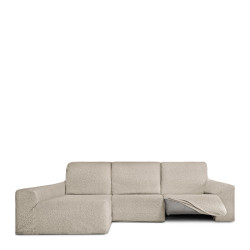 Funda para chaise longue de brazo largo izquierdo Eysa ROC Blanco 180