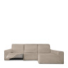 Funda para chaise longue de brazo largo derecho Eysa ROC Marrón Glac
