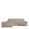 Funda para chaise longue de brazo largo izquierdo Eysa ROC Marrón Gla