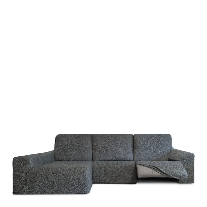 Funda para chaise longue de brazo largo izquierdo Eysa ROC Gris oscuro Funda para chaise longue de brazo largo izquierdo Eysa ROC Gris oscuro