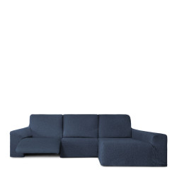 Funda para chaise longue de brazo largo derecho Eysa ROC Azul 180 x 12