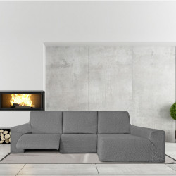 Funda para chaise longue de brazo largo derecho Eysa ROC Gris claro 18
