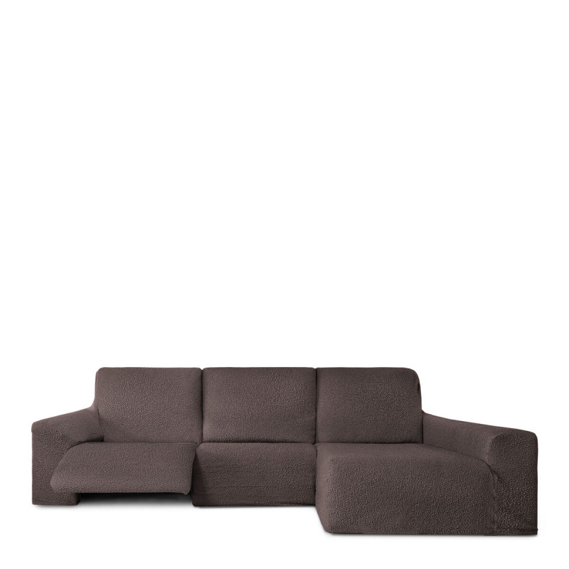Funda para chaise longue de brazo largo derecho Eysa ROC Marrón 180 x Funda para chaise longue de brazo largo derecho Eysa ROC Marrón 180 x