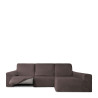 Funda para chaise longue de brazo largo derecho Eysa ROC Marrón 180 x
