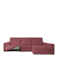 Funda para chaise longue de brazo largo derecho Eysa ROC Teja Rojo Osc