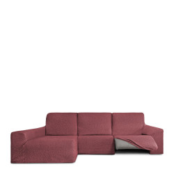 Funda para chaise longue de brazo largo izquierdo Eysa ROC Teja Rojo O