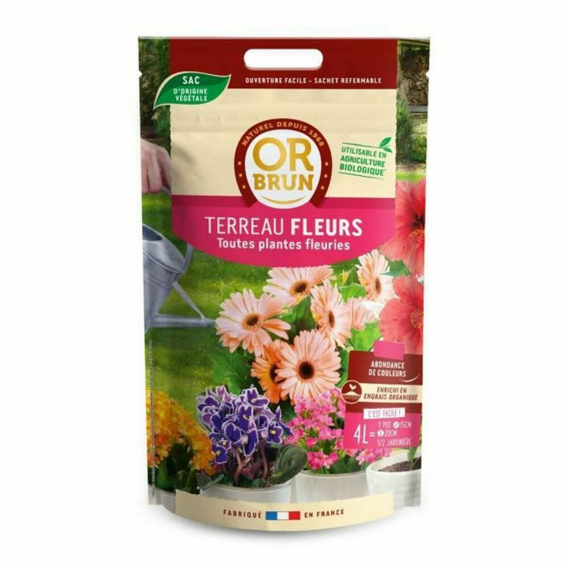 Tierra para macetas OR BRUN OBRTCDFLEURS4 Tierra para macetas OR BRUN OBRTCDFLEURS4