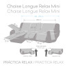 Funda para chaise longue de brazo corto izquierdo Eysa MONTBLANC Gris