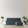 Funda para chaise longue de brazo corto derecho Eysa TURIN Antracita G