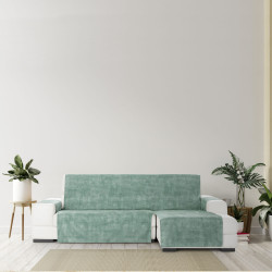 Funda para chaise longue de brazo corto derecho Eysa TURIN Aguamarina