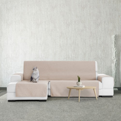 Funda para chaise longue de brazo corto izquierdo Eysa SILVER Beige 10