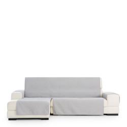 Funda para chaise longue de brazo corto izquierdo Eysa SILVER Gris cla