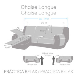 Funda para chaise longue de brazo corto derecho Eysa MONTBLANC Turques