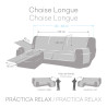 Funda para chaise longue de brazo corto izquierdo Eysa MONTBLANC Turqu