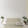 Funda para chaise longue de brazo corto derecho Eysa TURIN Blanco Crem