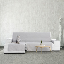 Funda para chaise longue de brazo corto izquierdo Eysa SILVER Gris cla