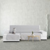 Funda para chaise longue de brazo corto izquierdo Eysa SILVER Gris cla