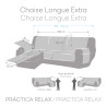 Funda para chaise longue de brazo corto derecho Eysa MONTBLANC Rosa 10