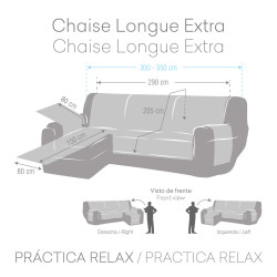 Funda para chaise longue de brazo corto izquierdo Eysa MONTBLANC Mosta