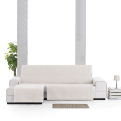 Funda para chaise longue de brazo corto izquierdo Eysa LEVANTE Blanco