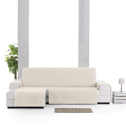 Funda para chaise longue de brazo corto izquierdo Eysa LEVANTE Beige 1