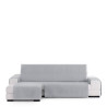 Funda para chaise longue de brazo corto izquierdo Eysa LEVANTE Gris 10