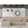 Funda para chaise longue de brazo corto izquierdo Eysa TROYA Marrón G
