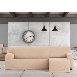 Funda para chaise longue de brazo corto izquierdo Eysa TROYA Beige 170