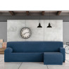 Funda para chaise longue de brazo corto izquierdo Eysa TROYA Azul 170