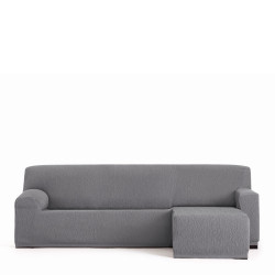 Funda para chaise longue de brazo corto izquierdo Eysa TROYA Gris 170