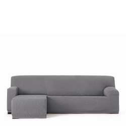 Funda para chaise longue de brazo corto izquierdo Eysa TROYA Gris 170