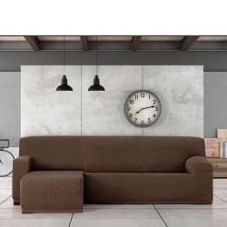Funda para chaise longue de brazo corto izquierdo Eysa TROYA Marrón 1