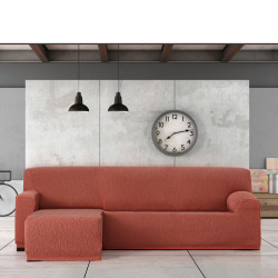 Funda para chaise longue de brazo corto izquierdo Eysa TROYA Naranja 1