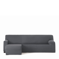 Funda para chaise longue de brazo corto izquierdo Eysa BRONX Gris oscu