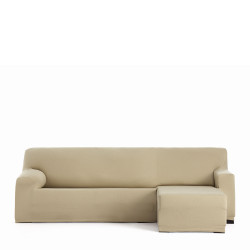 Funda para chaise longue de brazo corto derecho Eysa BRONX Beige 110 x