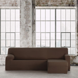 Funda para chaise longue de brazo corto derecho Eysa BRONX Marrón 110