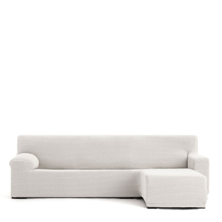 Funda para chaise longue de brazo corto derecho Eysa JAZ Blanco 120 x