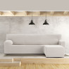 Funda para chaise longue de brazo corto derecho Eysa JAZ Blanco 120 x
