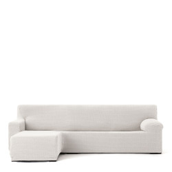Funda para chaise longue de brazo corto izquierdo Eysa JAZ Blanco 120