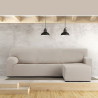 Funda para chaise longue de brazo corto derecho Eysa JAZ Beige 120 x 1