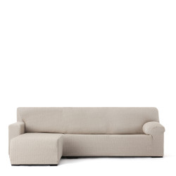 Funda para chaise longue de brazo corto izquierdo Eysa JAZ Beige 120 x