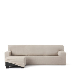 Funda para chaise longue de brazo corto izquierdo Eysa JAZ Beige 120 x